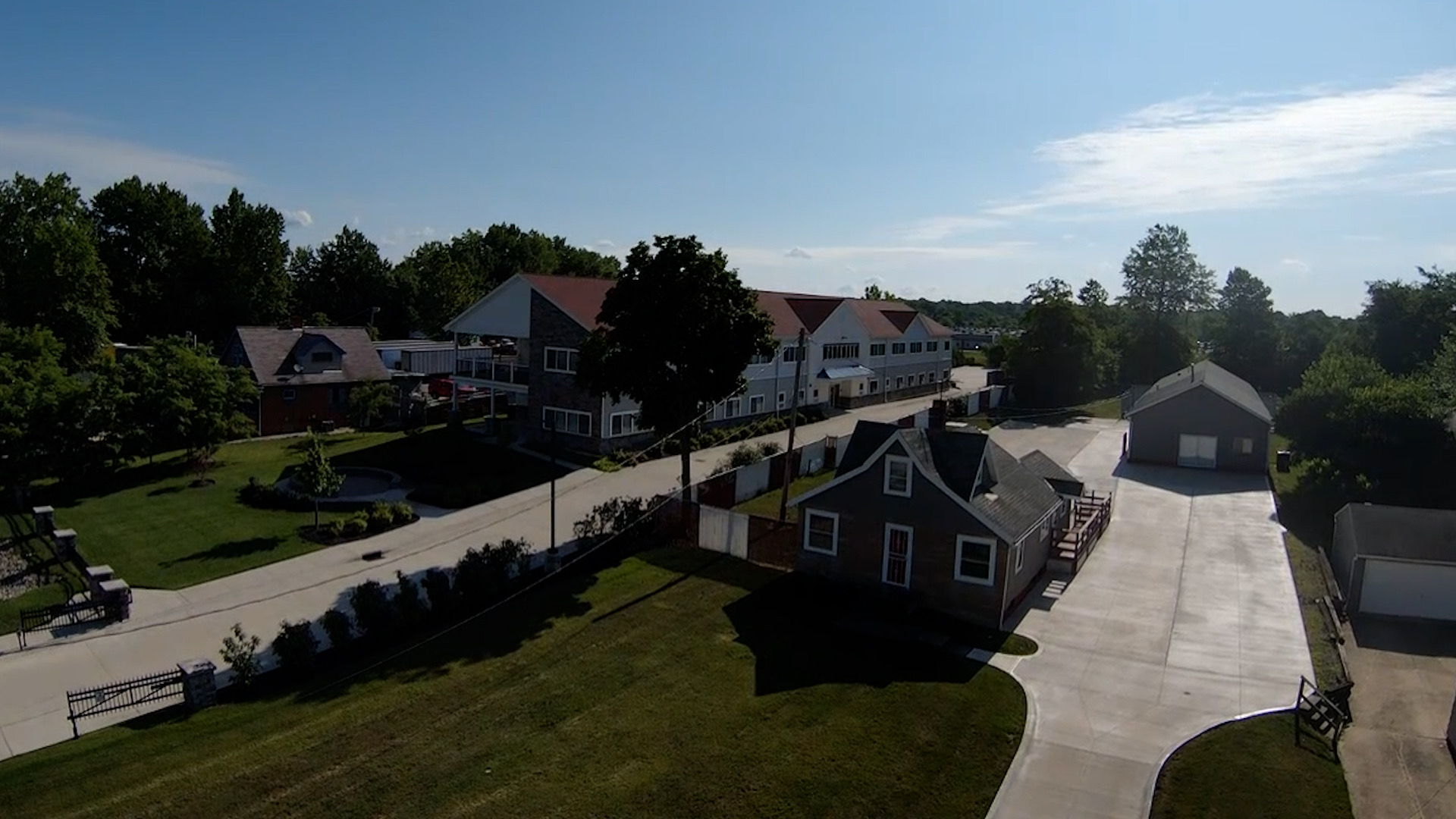 Wide view of Lorenzo headquarters grounds